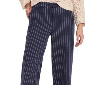 Jones New York Black Striped Trousers